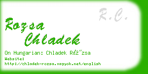 rozsa chladek business card
